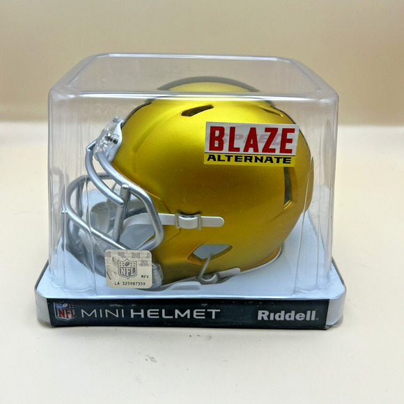 JuJu Smith-Schuster Signed Pittsburgh Steelers Wide Receiver Blaze Mini Helmet - Picture 4 of 7